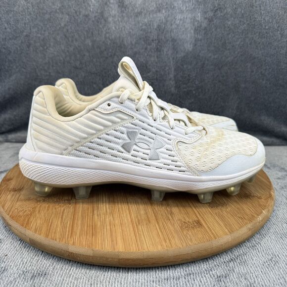 Other - Under Armour Mens Glyde 2 Size 7.5 Shoes White Baseball Training Sneakers Cleats